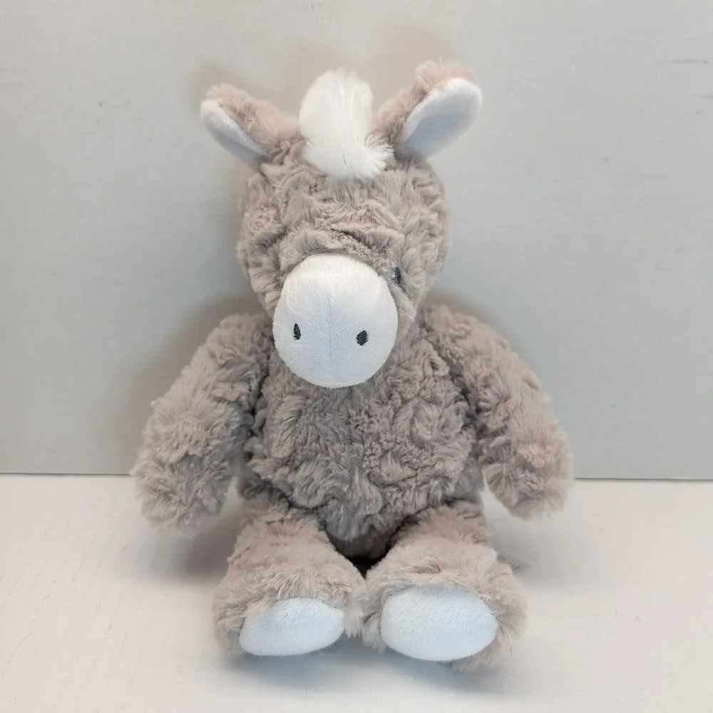 Carters Grey Donkey Plush Stuffed Animal White Mane Tail 67796 2019 11 Inch